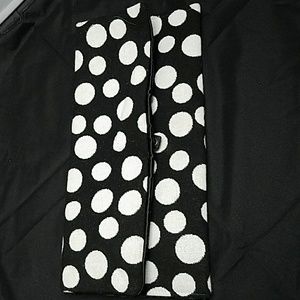 Polka dot clutch